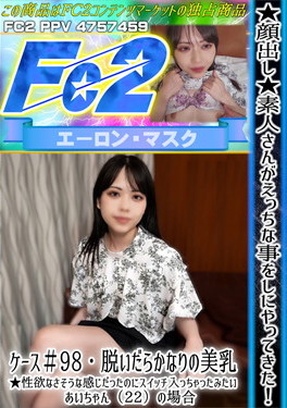 素人さんがえっちな事をしにやってきた！ケース#98 脱いだらかなりの美乳性欲なさそうな感じだったのにスイッチ入っちゃったみたい あいちゃん（22）の場合 [あい