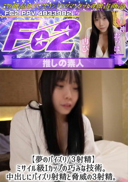 【夢のパイズリ/3射精】ミサイル級Iカップの巧みな技術。中出しにパイズリ射精と脅威の3射精。 [リリ