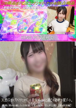 天然Gカップアマチュアバンド美女ボーカルと過ごす秘密の夏デート。生おっぱいで挟まれて、射精に導かれる